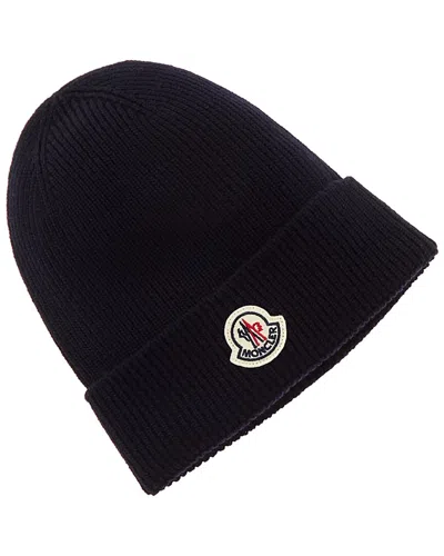 Moncler Wool Hat In Black