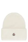 Moncler Wool Hat In Neutral