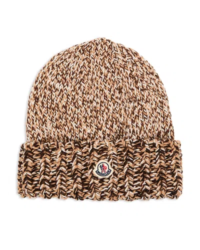 Moncler Wool Hat In Pink