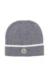 Moncler Boy's Cable-knit Beanie In Gray
