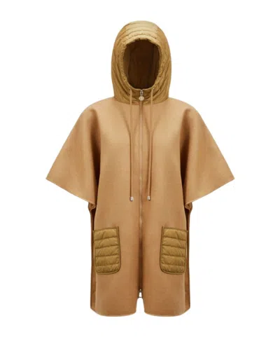 MONCLER MONCLER DRAWSTRING HOODED CAPE