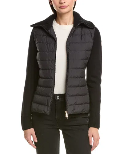 Moncler Wool Jacket In Black