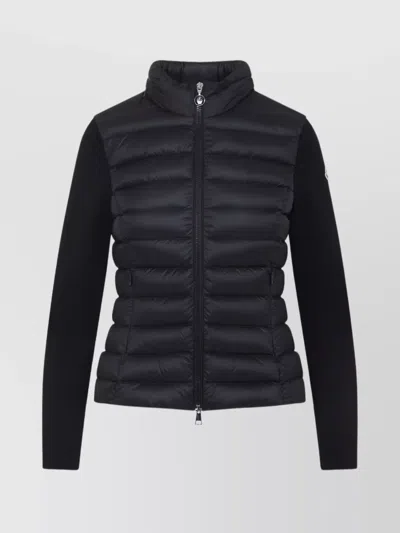 Moncler Wool Jacket With Standing Collar And Padded Design
