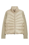 Moncler Wool Knit & Down Cardigan