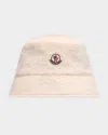 Moncler Wool Logo Bucket Hat In Neutral
