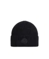 Moncler Wool  Mohair Blend Beanie In Black