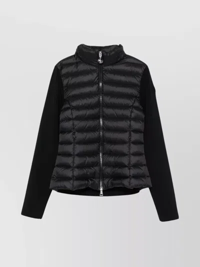 MONCLER WOOL PADDED ZIP-UP CARDIGAN
