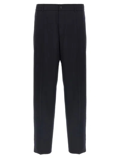 Moncler Wool Pants In Blue