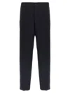Moncler Wool-blend Trousers In Blue