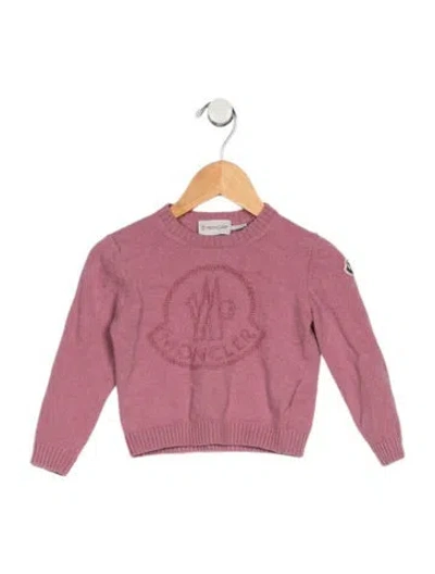 Pre-owned Moncler Babies' Wool Pink Sweater