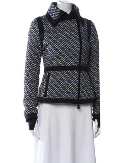 Pre-owned Moncler Wool Printed Jacket In Multi