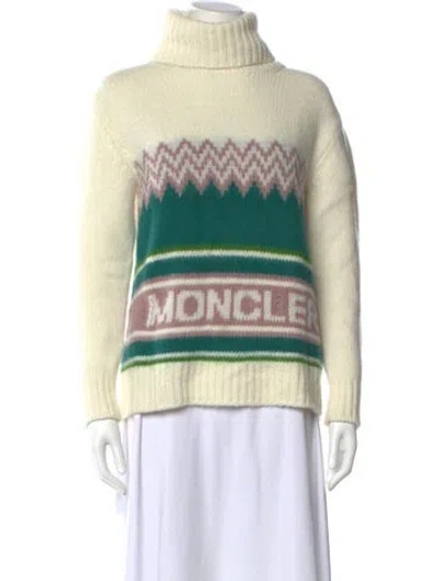 Pre-owned Moncler Wool Printed Sweater In Multi