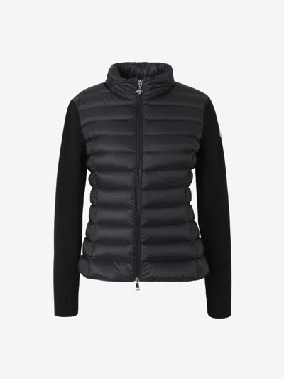 MONCLER MONCLER WOOL QUILTED CARDIGAN