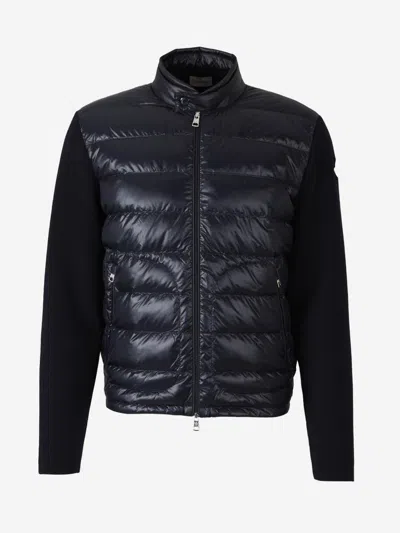 MONCLER MONCLER WOOL QUILTED CARDIGAN