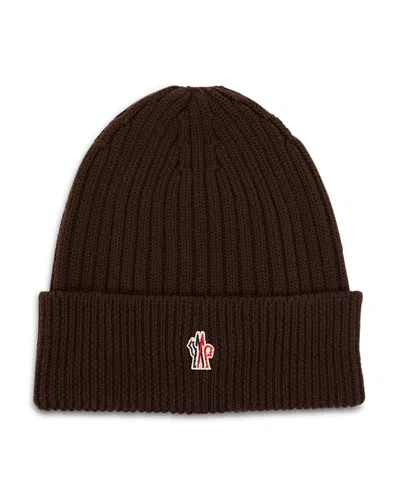 MONCLER WOOL RIBBED BEANIE