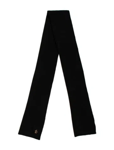 Pre-owned Moncler Wool Scarf In Black