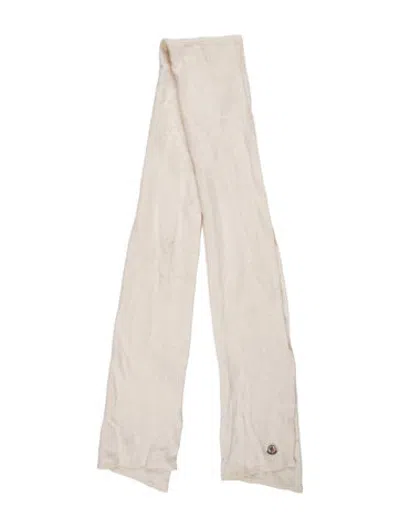 Pre-owned Moncler Wool Scarf In Neutrals
