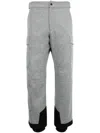 Moncler Padded Technical Wool Ski Pants Grey In Grau