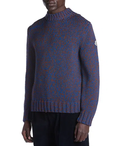 Moncler Wool Sweater In Red And Blue