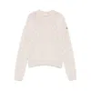 Moncler Textured Wool Sweater In White