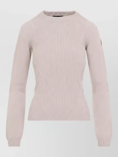 Moncler Wool Sweatshirt In Purple