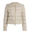 Moncler Wool-trim Mauvezin Puffer Jacket In Neutral