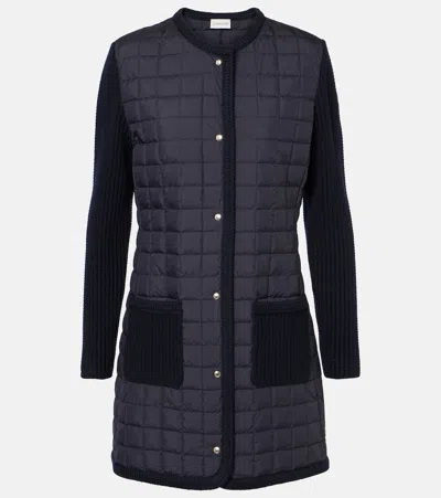 Moncler Wool-trimmed Cardigan In 0