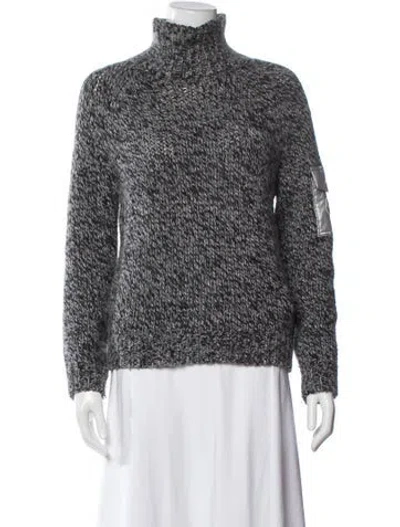 Pre-owned Moncler Wool Turtleneck Sweater