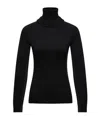 Moncler Wool Turtleneck Jumper In Black