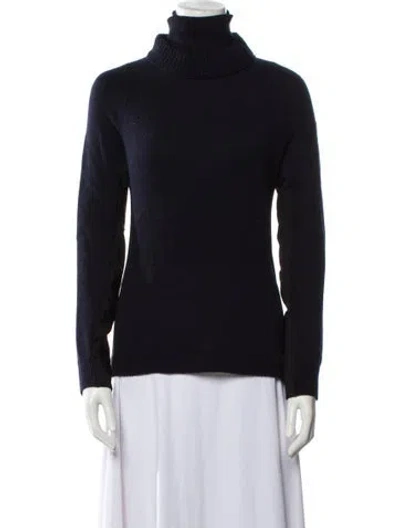 Pre-owned Moncler Wool Turtleneck Sweater In Black