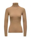 Moncler Wool Turtleneck Sweater In Brown