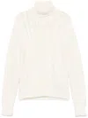 Moncler Wool Turtleneck Sweater In White