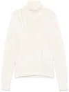 Moncler Wool Turtleneck Sweater In White