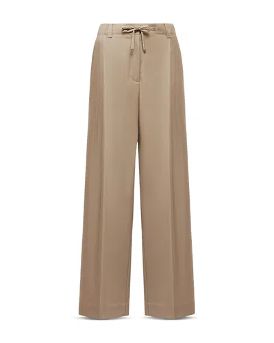 MONCLER WOOL WIDE LEG PANTS