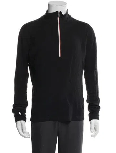 Pre-owned Moncler Wool Windbreaker In Black