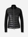 Moncler Padded Wool-blend Cardigan In Brown