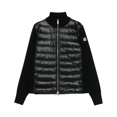 Pre-owned Moncler Wool Zip Up Puffer Jacket 'black' | Women's Size L