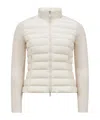 Moncler Wool Zipper Cardigan In White