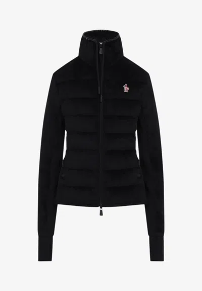 Moncler Wool Zip-up Cardigan In Animal Print