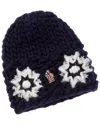 Moncler Wool-blend Beanie In White