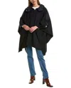 Moncler Wool-blend Cape In Black