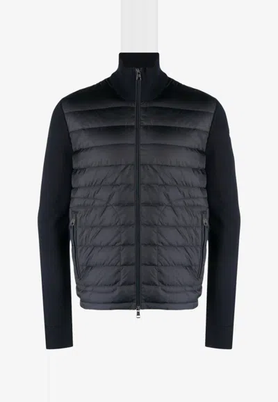 Moncler Wool-blend Zip-up Cardigan In Multi