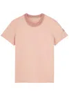 Moncler Woven Crew-neck Cotton T-shirt