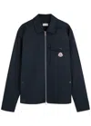 Moncler Cotton Stretch Garbardine Zip-up Shirt Jacket
