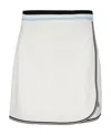 Moncler Logo Appliqué Mini Tennis Skirt In White