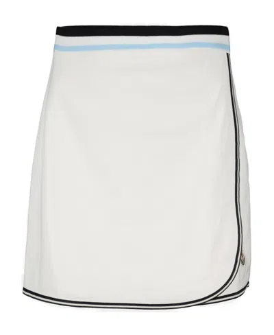 MONCLER MONCLER A-LINE LOGO PATCH TENNIS SKIRT