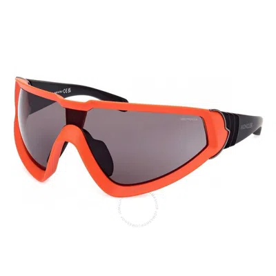 Moncler Wrapid Smoke Wrap Men's Sunglasses Ml0249 43a 00 In Orange