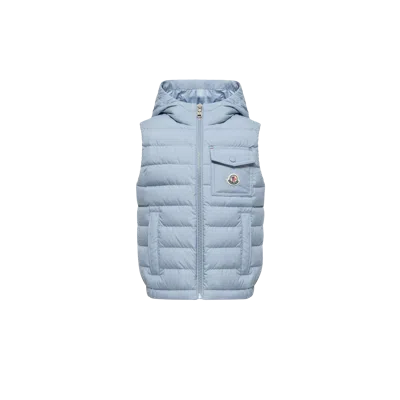 Moncler Wystan Down Vest In Blue