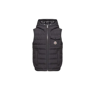 Moncler Kids' Wystan Down Vest, Boys, Blue, Size: 6y In Black
