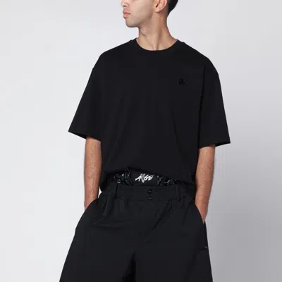 Moncler X A$ap Rocky Black Cotton T-shirt With Logo Patch
